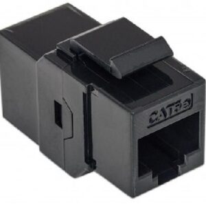 ACCOPPIATORE MODULO KEYSTONE JACK RJ45 CAT.6E NERO (NW-KU6P-BK)