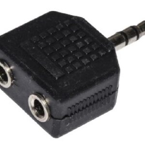 ADATTATORE AUDIO STEREO 3,5 MM MASCHIO - 2 X 3,5 MM FEMMINA (LKADAT26)