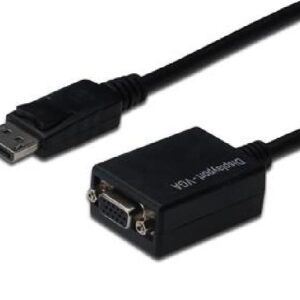 ADATTATORE CAVO DISPLAY PORT DP-VGA 15CM. (AK-340403-001-S)