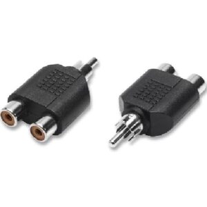 ADATTATORE SDOPPIATORE 1 RCA MASCHIO / 2 RCA FEMMINA (3/11)