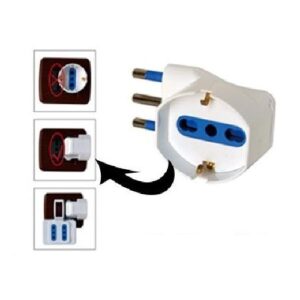 ADATTATORE SPINA 16A SCHUKO 90° SALVASPAZIO