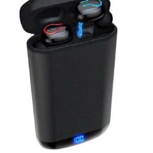 AURICOLARI CON POWERBANK Q66 TWS BLUETOOTH 5 NERO
