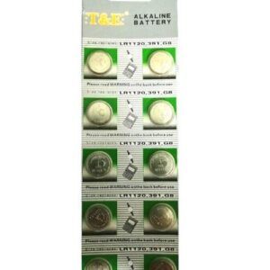 BATTERIE BOTTONE MINI 1.55V AG8 LR1120 391 G8 ALKALINE (10 PEZZI)