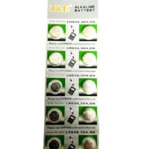 BATTERIE BOTTONE MINI 1.55V AG9 LR936 394 G9 ALKALINE (10 PEZZI)