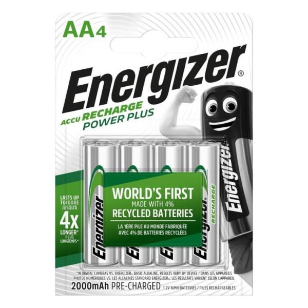 BATTERIE RICARICABILI STILO AA POWERPLUS 2000MAH CONF. 4PZ