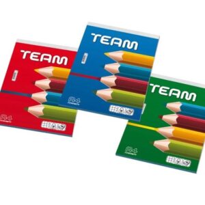 BLOCK NOTES A4 TEAM A PUNTO METALLICO 21x29 50FF (CONF. 10 PZ)