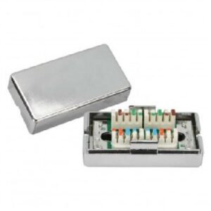 BOX DI GIUNZIONE IN METALLO CAT.6 SILVER (NW-MBJS6-SL)