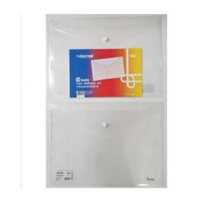 BUSTE PORTADOCUMENTI A4 CON BOTTONE - 10PZ - TRASPARENTI (ITR7011TR)