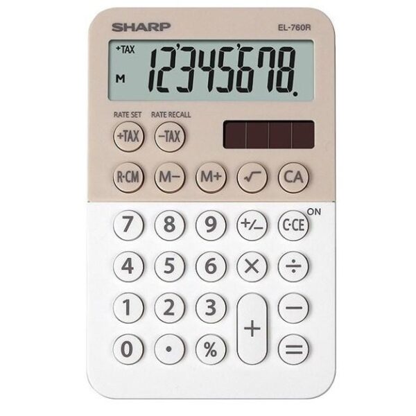 CALCOLATRICE SH-EL760RBLA BEIGE/BIANCO