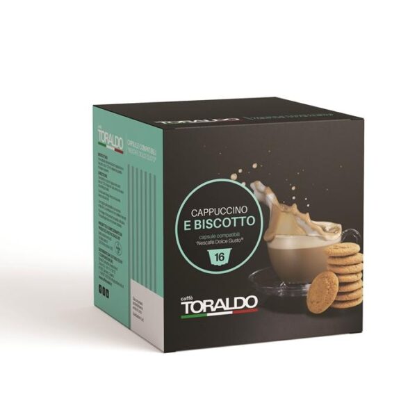 CAPSULE CAPPUCCINO / BISCOTTO COMPATIBILE DOLCE GUSTO 16 PZ (303081)