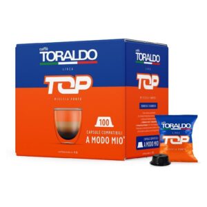 CAPSULE LINEA TOP MISCELA FORTE COMPATIBILE A MODO MIO 100 PZ (107164)
