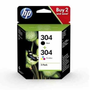 CARTUCCIA ORIGINALE 3JB05AE N.304 KIT NERO + COLORE