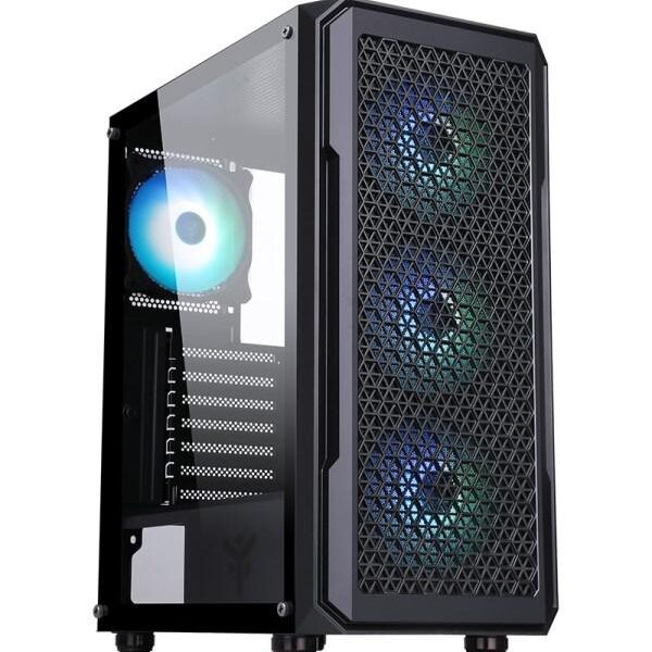 CASE GAMING SIX TRIANGLE ITGCAST33B ARGB - NO ALIMENTATORE - NERO