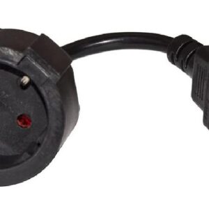 CAVO ADATTATORE DI ALIMENTAZIONE PRESA SCHUKO TEDESCA FEMMINA - IEC C14 MASCHIO