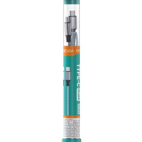 CAVO BUBBLE TIPO-C - C 3A 60W PER CARICA RAPIDA PD NERO (DETACC878B)