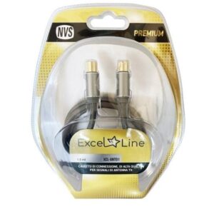 CAVO DI ANTENNA SPINA/SPINA GOLD IEC 9,5 MM - 3MT (XCLANT03)