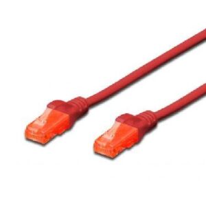 CAVO DI RETE DRITTO NON SCHERMATO CAT.6E 2 MT ROSSO (DK1614020R)