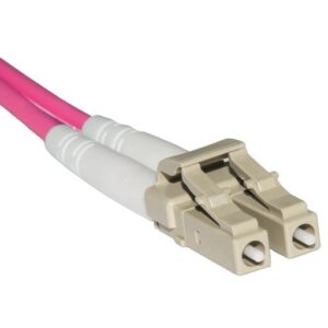 CAVO FIBRA OTTICA LC A SC MULTIMODE DUPLEX OM4 50/125 MT.2 (LKLCSC4502)