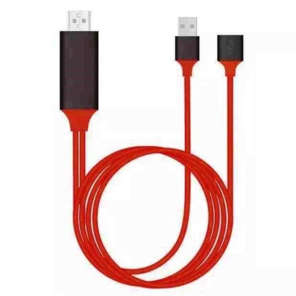 CAVO HDTV ADATTATORE VIDEO UNIVERSALE 3IN1 IPHONE ANDROID TYPE-C LIGHTNING MICRO USB A HDMI - 1MT