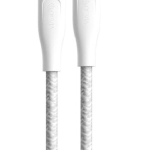 CAVO INTRECCIATO DA TYPE-C A TYPE-C PD 60W 1.5MT BIANCO (DECCC647W)