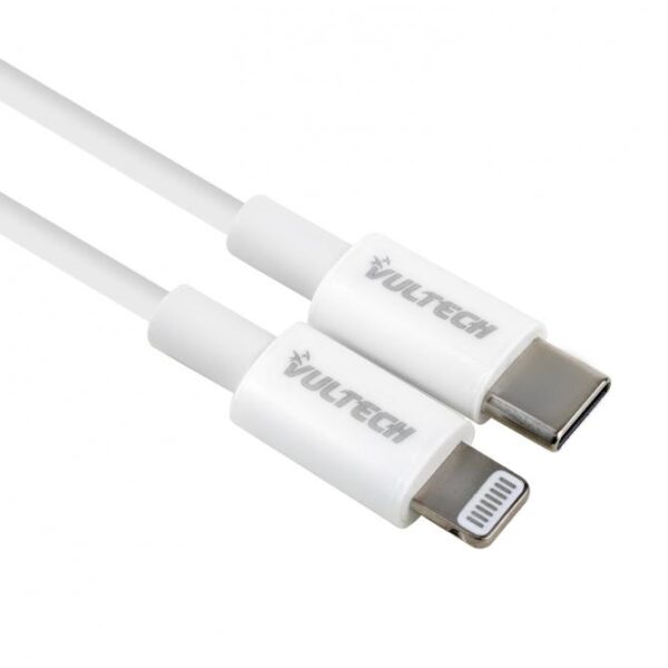 CAVO RICARICA TYPE-C A LIGHTNING 1MT BIANCO