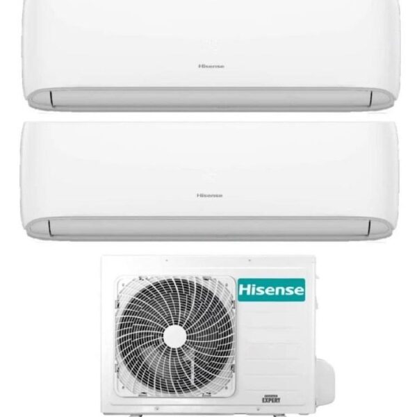 CLIMATIZZATORE DUAL SPLIT IQPLUS CJMR0901 - 2X UNITA' INTERNE + 1X ESTERNA - 9000BTU+9000BTU