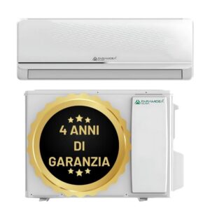 CLIMATIZZATORE WIFI AC212UI + AC212UE - UNITA' INTERNA + ESTERNA - 12000 BTU - INVERTER - POMPA DI CALORE - GARANZIA 4 ANNI