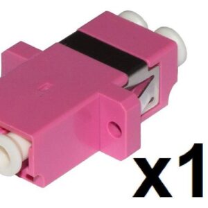 CONFEZIONE 12 ADATTATORI FIBRA OTTICA LC/LC MULTIMODE DUPLEX OM4 (LKLCD412)