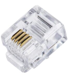 CONNETTORE PLUG TELEFONICO RJ11 6P4C (CONF.100PZ) (LKPL64)