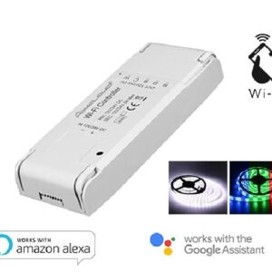 CONTROLLER STRISCE LED WIFI 12-24V RGB + WHITE (AS-SL1)