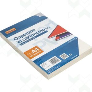 COPERTINE A4 QUADRANTI IN CARTONCINO PER RILEGATURE 230GR AVORIO (100FG) NIK010