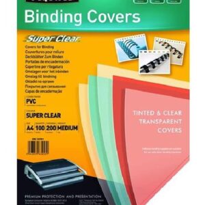 COPERTINE PVC QUADRANTI PER RILEGATURE A4 150M TRASPARENTE (100PZ)