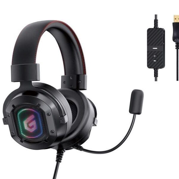 CUFFIE MICROFONO ATHAN02B 7.1 SURROUND USB - GAMING