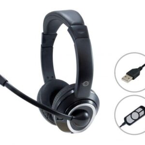 CUFFIE MICROFONO POLONA01B STEREO USB