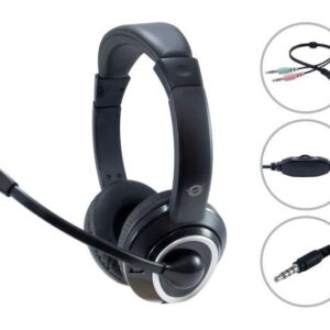 CUFFIE MICROFONO POLONA02BA STEREO 3.5MM