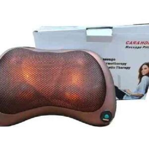 CUSCINO MASSAGGIANTE COLLO SCHIENA SPALLA 4 RULLI CON CALORE PER AUTO, CASA, UFFICIO (8028)