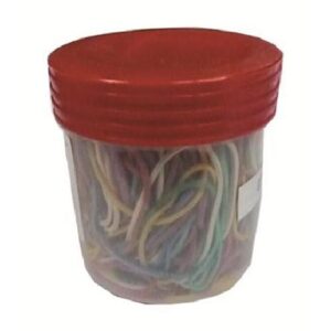 ELASTICI GOMMA ASSORTITI BARATTOLO 100 GRAMMI