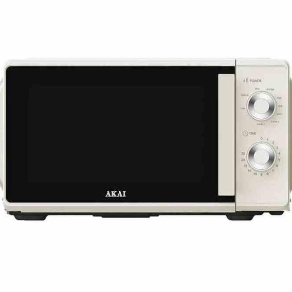FORNO A MICROONDE CON GRILL AKMW202C CREMA - 20 LITRI 700 WATT