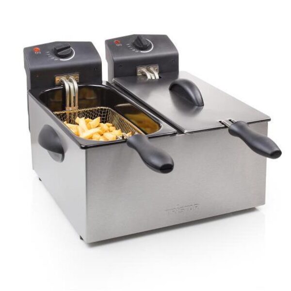 FRIGGITRICE AD OLIO DOPPIA 6L ACCIAIO (FR-6937)