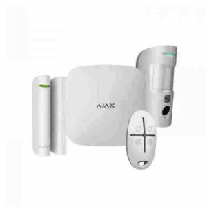KIT ALLARME PROFESSIONALE WIRELESS STARTER KIT ANTIFURTO CASA SENZA FILI SMART HOME 2G BIANCO GPRS/ETHERNET (AJ-156253)