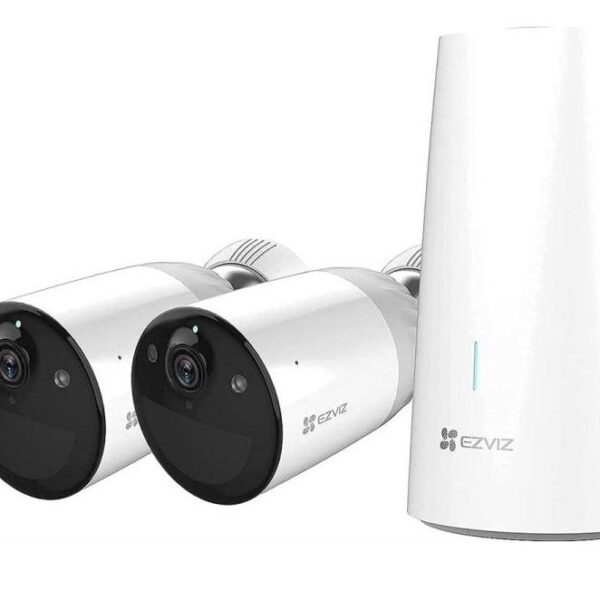 KIT DI 2 TELECAMERE SORVEGLIANZA + BASE WLAN (BC1-B2)