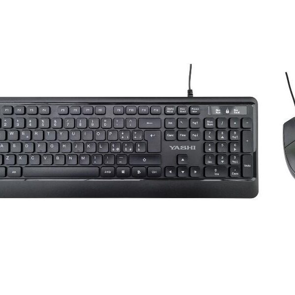 KIT EXCLUSIVE TASTIERA + MOUSE CON FILO - NERA (MY539)