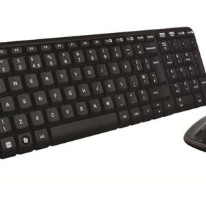 KIT MK220 TASTIERA + MOUSE WIRELESS NERA (920-003721)