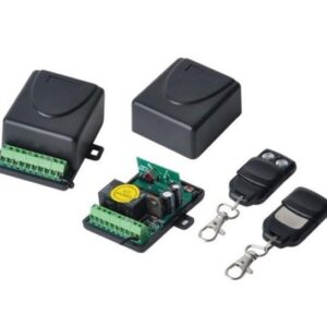 KIT RICEVITORE DA INTERNO 433MHZ 2 TELECOMANDI (JJ-JS-084)