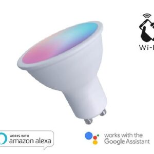 LAMPADA LED FARETTO GU10 AD INCASSO RGB + BIANCO CALDO DIMMERABILE 5.5W (EE-45WG10)