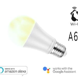 LAMPADA LED SMART EE-9WE2760 BIANCO E27 A60 DIMMERABILE WIFI - ALEXA E GOOGLE HOME