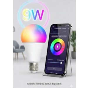 LAMPADA LED WIFI SMART BULB E27 CONTROLLO REMOTO