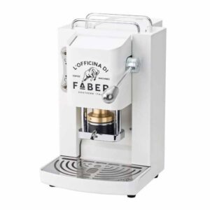 MACCHINA DA CAFFE' A CIALDE PRO DELUXE PURE WHITE CROMATO