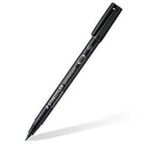 MARCATORE A PUNTA SINTETICA LUMOCOLOR PERMANENT 313 0.4MM NERO (10 PZ)