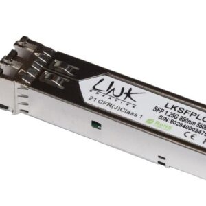MODULO MINIGBIC (SFP) MULTIMODE LC DUPLEX 1000Base-SX, 850nm 1,25 GBPS 550 MT CON DDM (LKSFPLC12)
